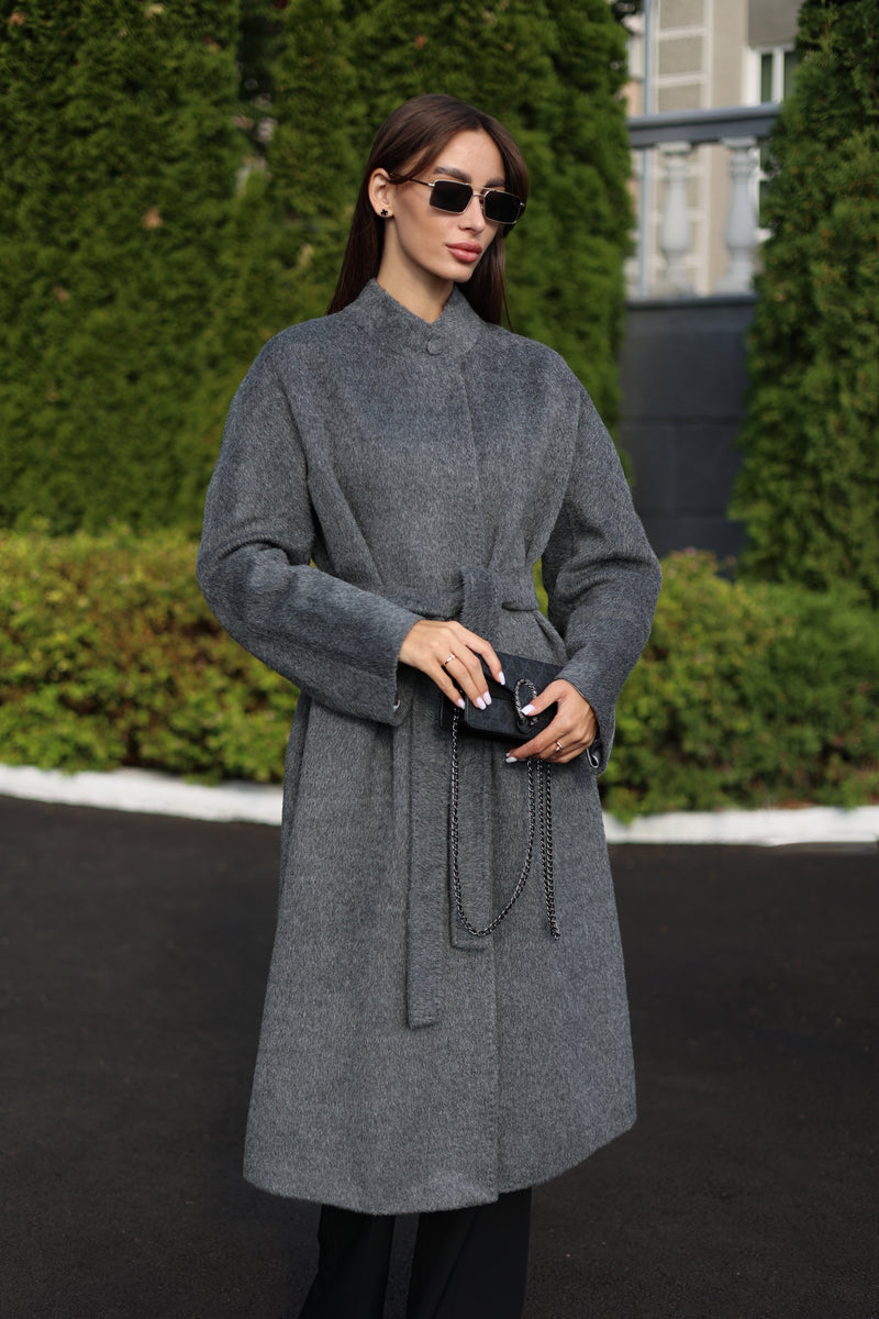 Alpaca Wool Blend Coat in Soft Grey – Alaska® Outerwear Company