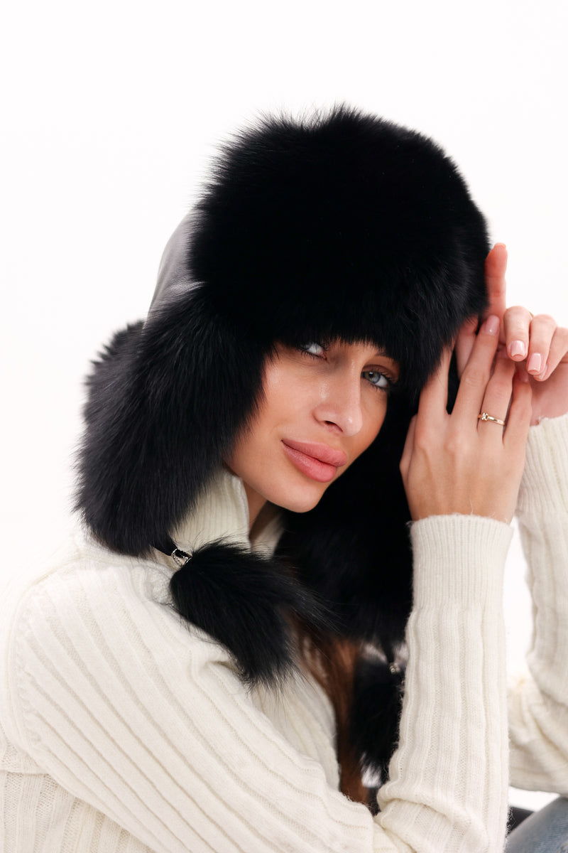 新品未使用⭐︎alo Faux Fur Polar Hat Faux Fur Polar Hat - Black | ALO