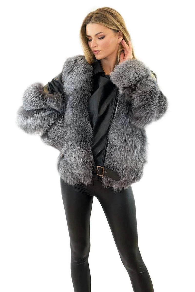 Genuine Silver Fox Leather Jacket – Alaska® Outerwear Company