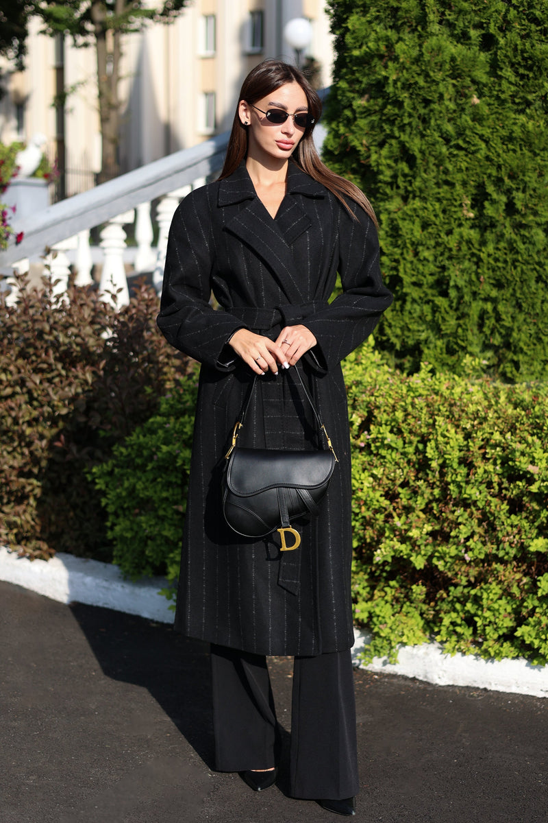 ジャケット・アウター laubeblanc Double-breasted Wool coat Double-breasted Wool coat – L'AUBE BLANC