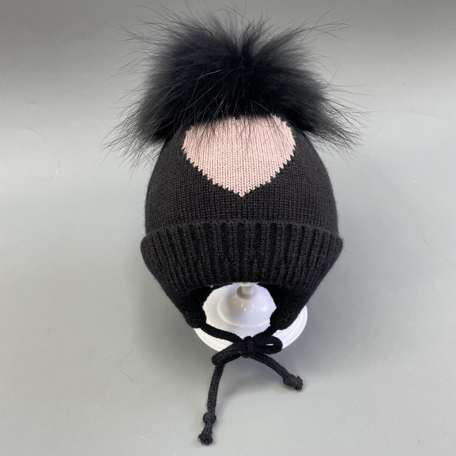 Baby & Toddler Angora Blend Hat with String Tie Closure