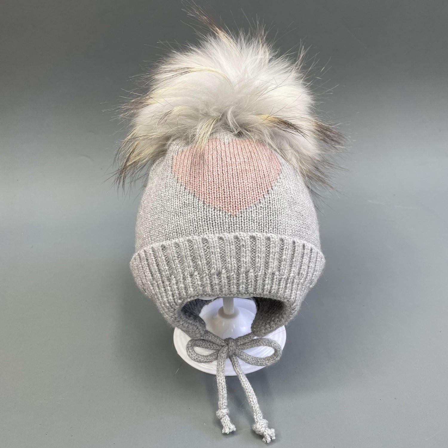 Baby & Toddler Angora Blend Hat with String Tie Closure