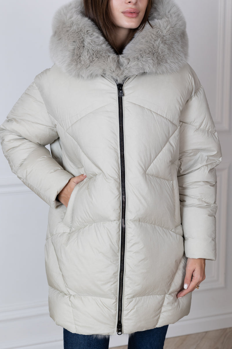 Genuine Polar Fox Fur Down Fill Coat – Alaska® Outerwear Company
