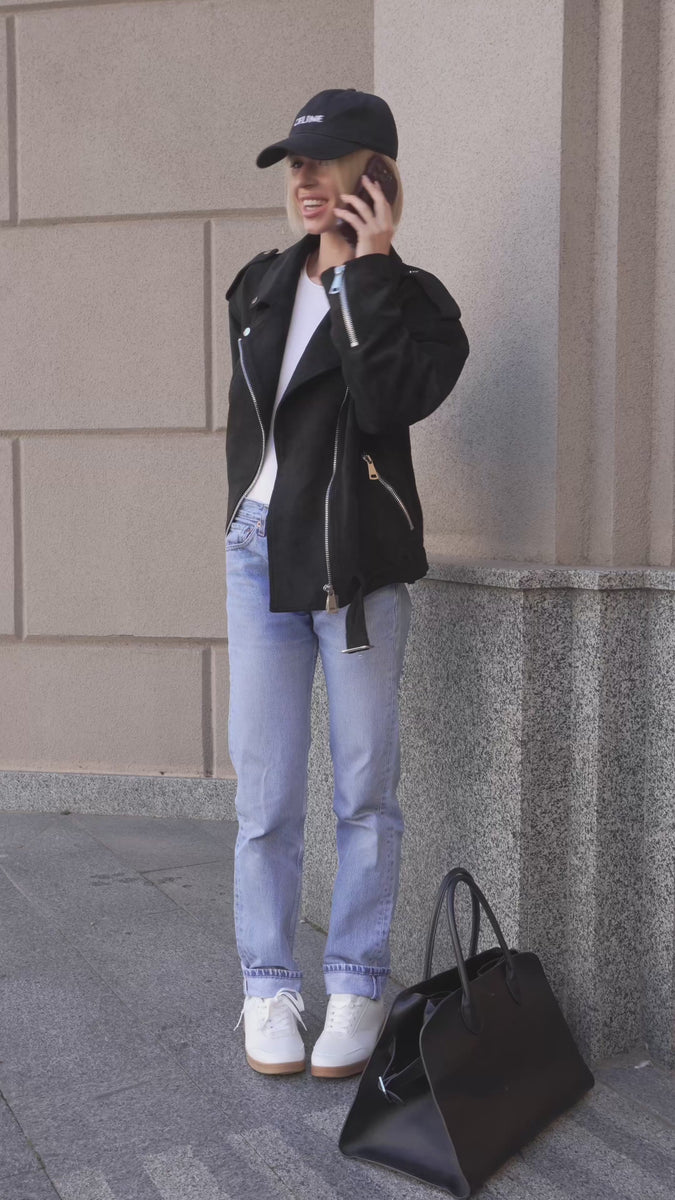 Dakota Eco Suede Aviator Jacket in Black – Alaska® Outerwear Company