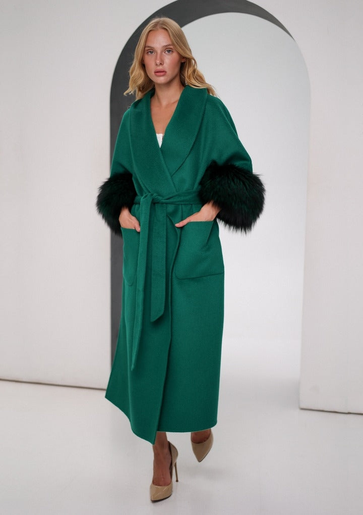 Luxe Fur & Cashmere-Wool Coats