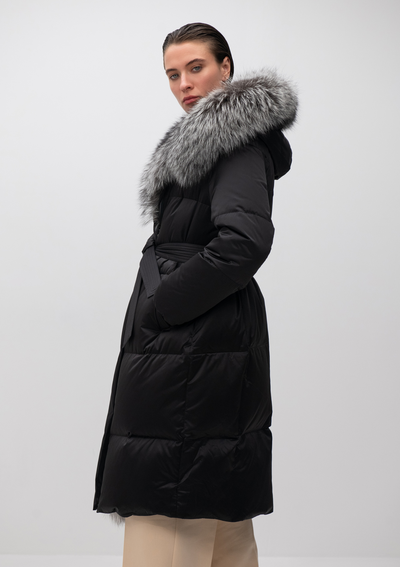Arctic Fox Fur Down Insulated Parka with Belt – Alaska® Outerwear Company