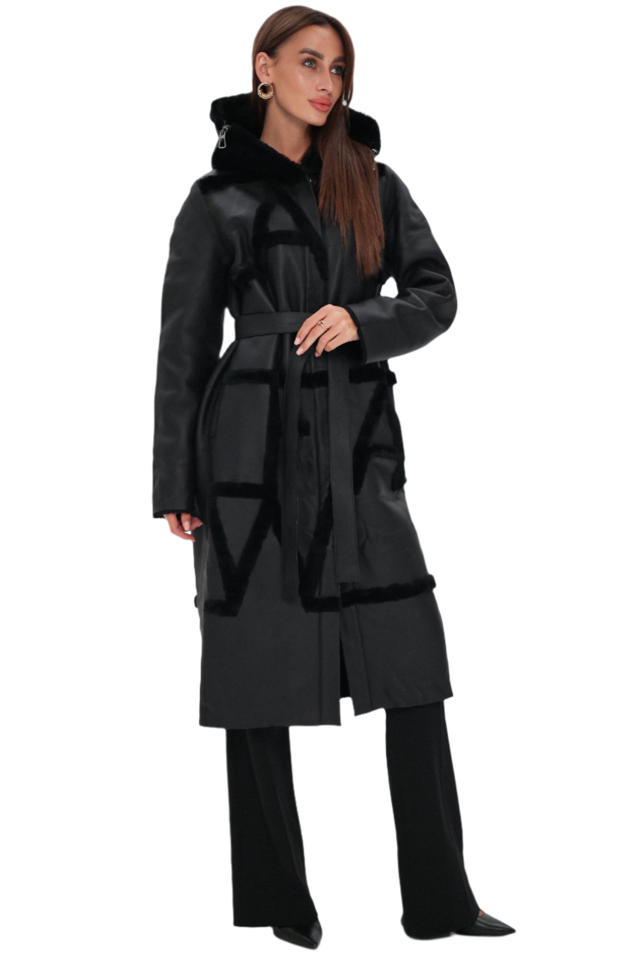 Genuine Shearling Lamb Leather ⇆ Reversible Coat – Alaska