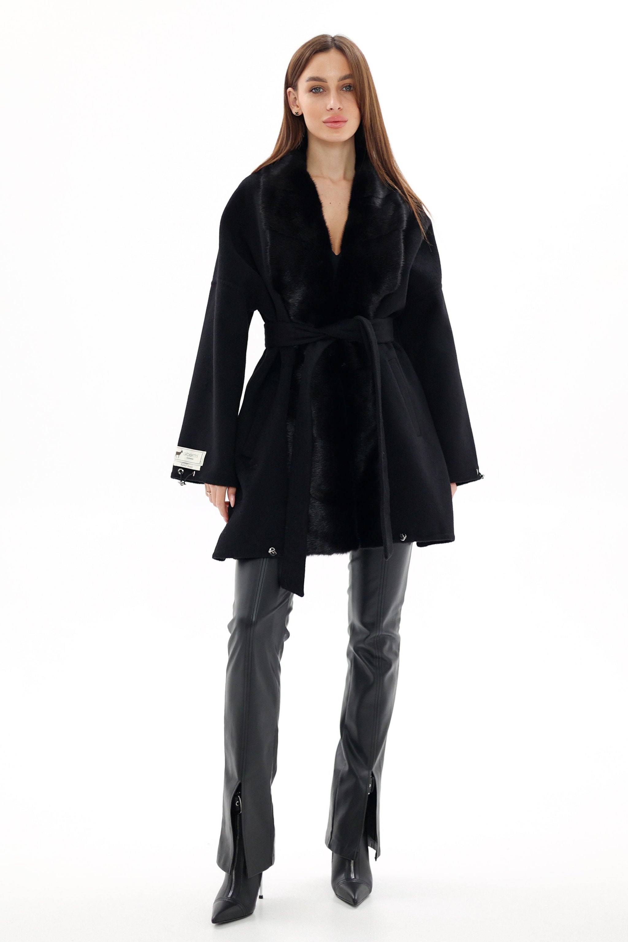 Kopenhagen Fur® Mink Italian Cashmere Wool Coat – Alaska