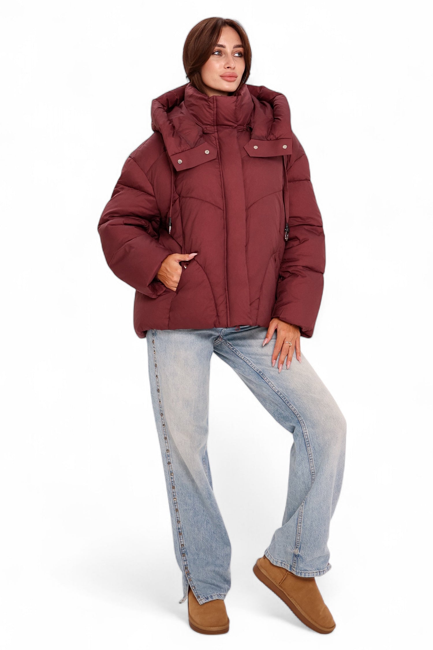 Burgundy Crush Insulated Bio-Down Jacket