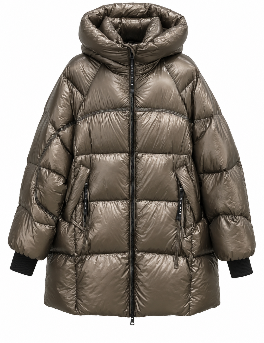 Chamonix Down Puffer in Metallic Taupe