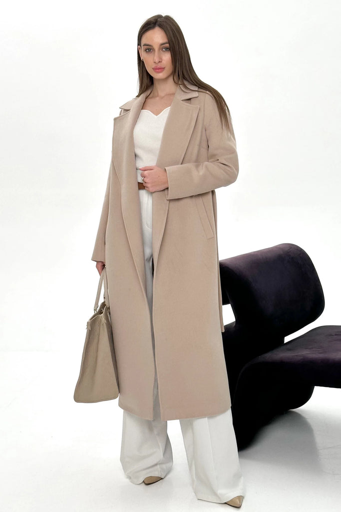 Astoria Classic Wraparound Wool Blend Overcoat