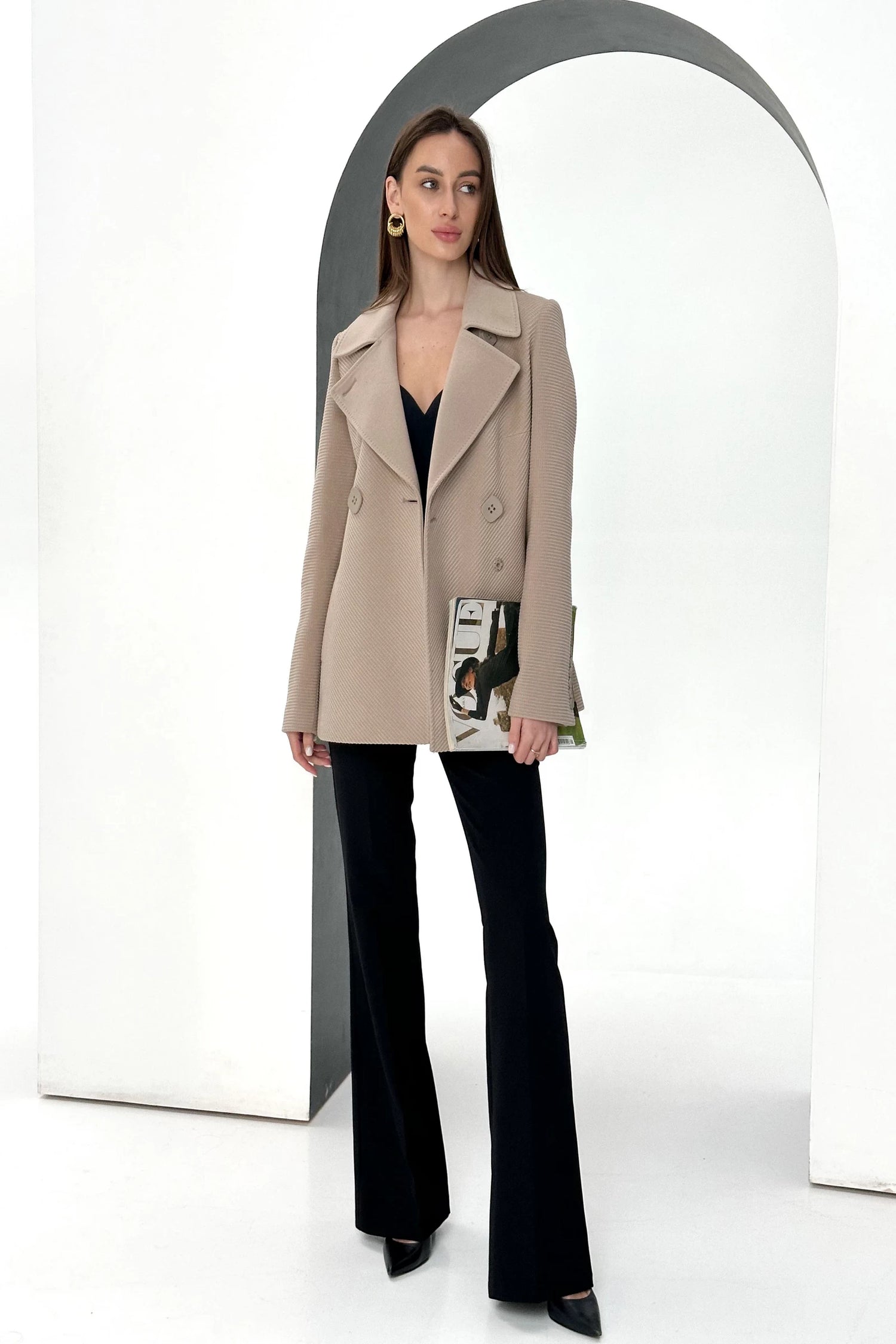 Lyndale Cashmere Wool Blend Coat