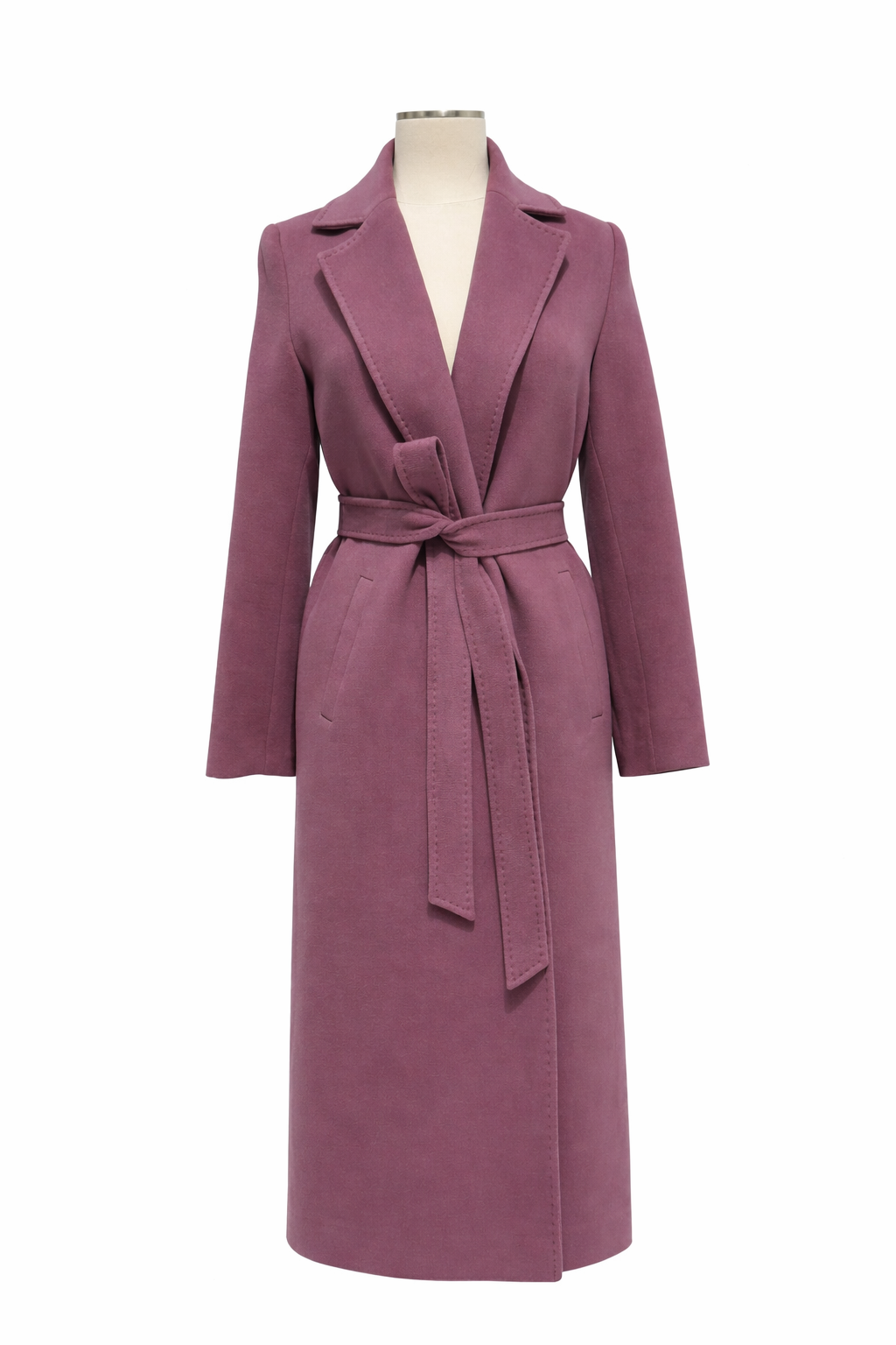 Harrington Classic Wraparound Overcoat in Rose