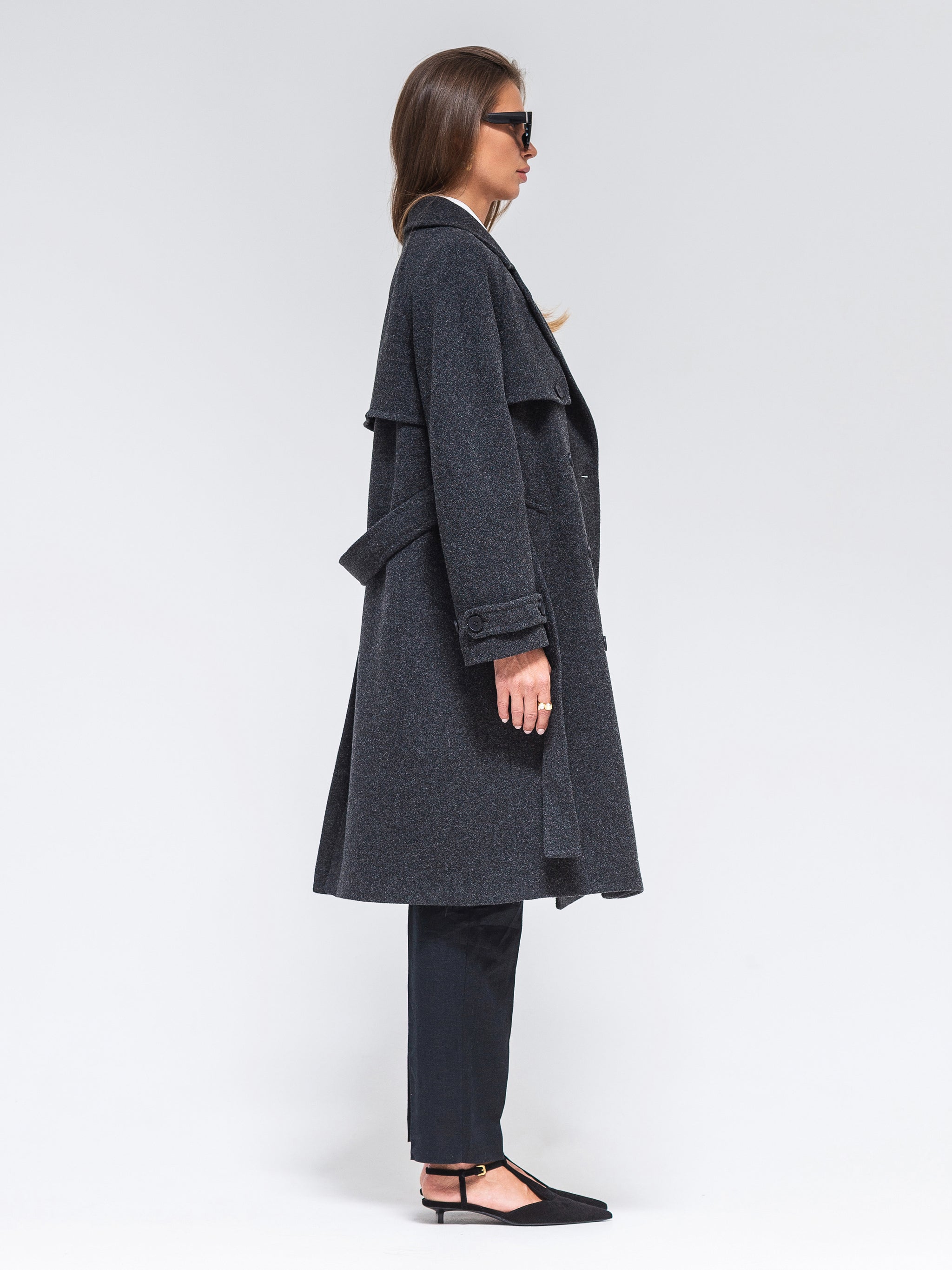 【新品タグ付】 Herlipto Odette Wool-Blend Coat herlipto Odette Wool-Blend Coat - pink
