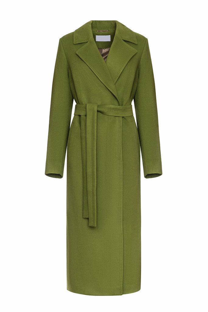 Pre-Order. Re-Stock Ships September 20. Astoria Classic Wraparound Wool Blend Overcoat in Pistachio
