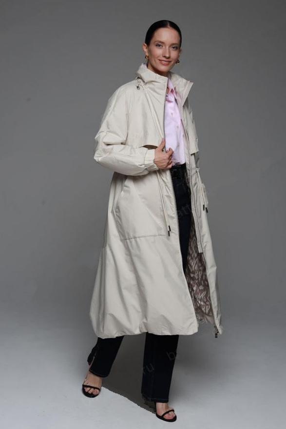 Pre-Order. Spring 2025. Ships February 1. Demi-Season Water Resistant Longline Coat in Ivory