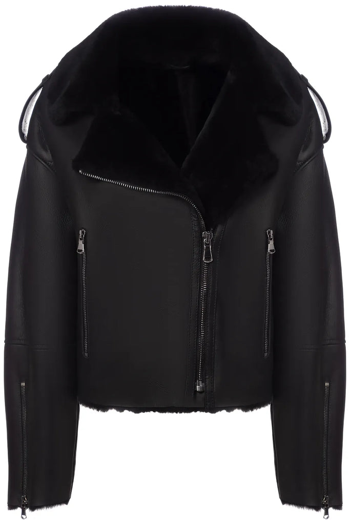 Genuine Shearling Lamb Leather Jacket