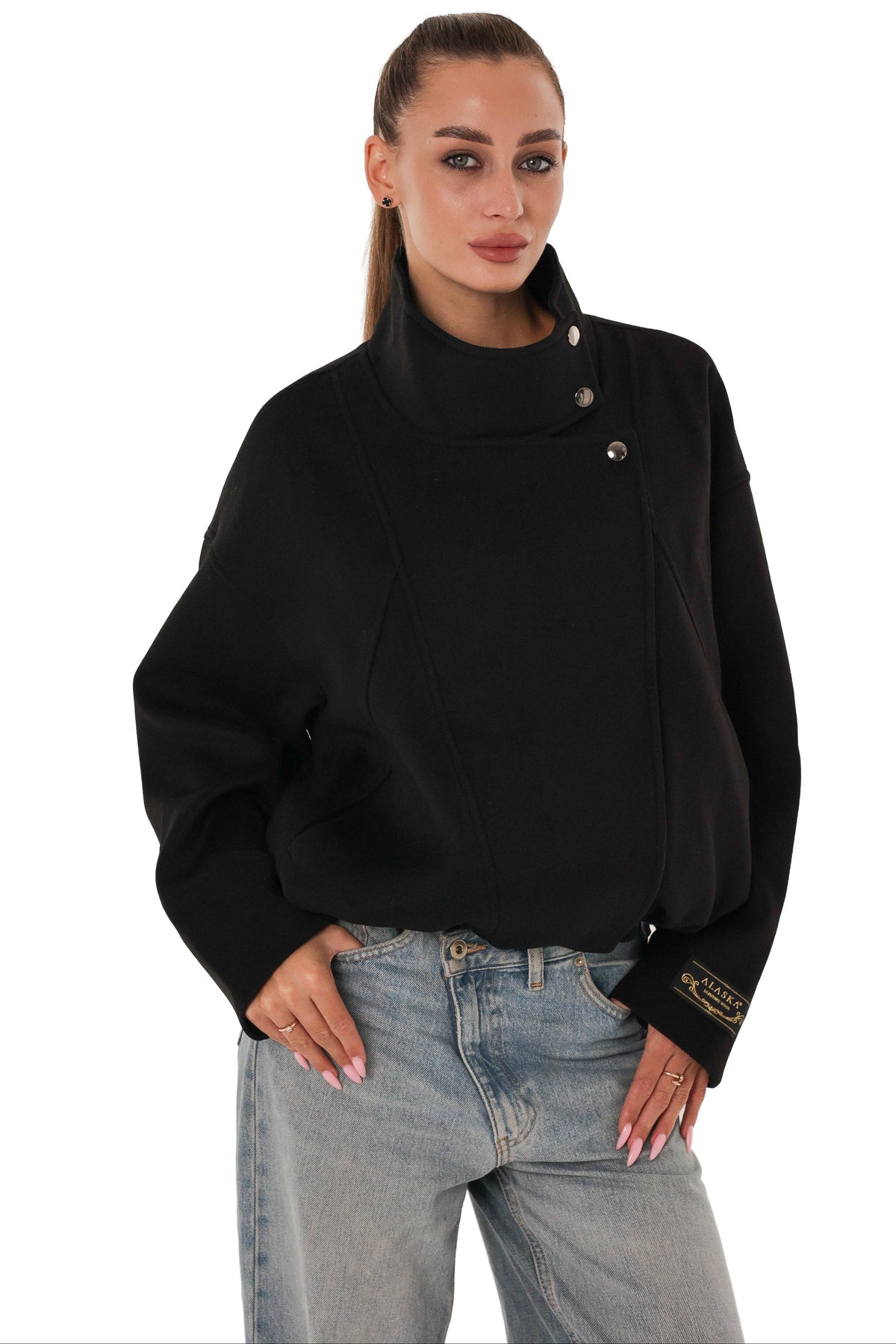 Indigo Wool Blend Coat