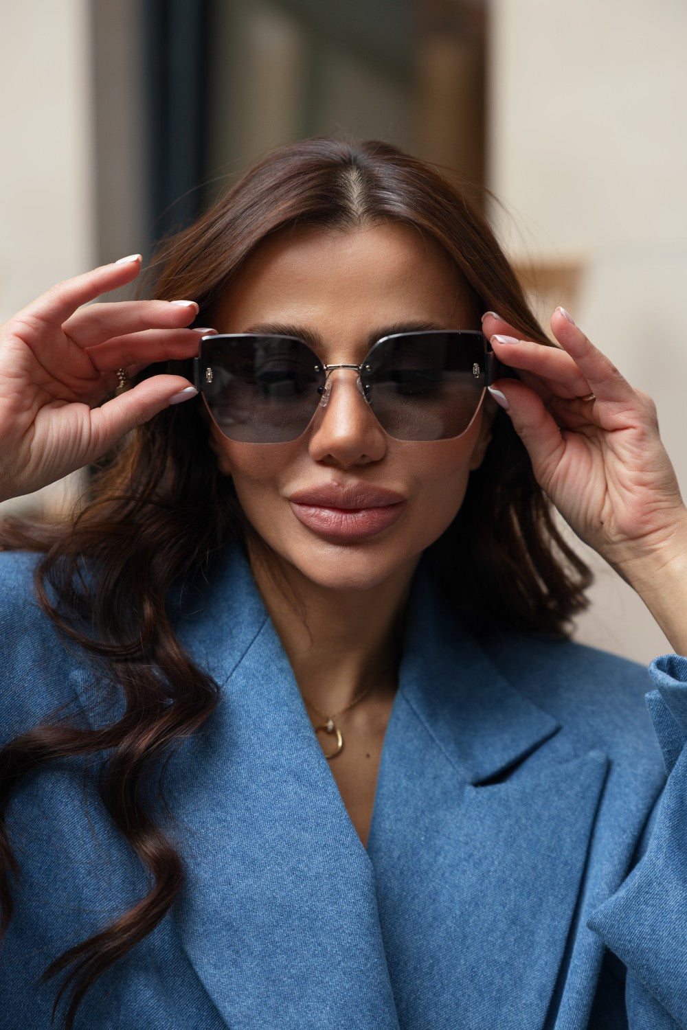 Anna Sunglasses Black/Black Gradient