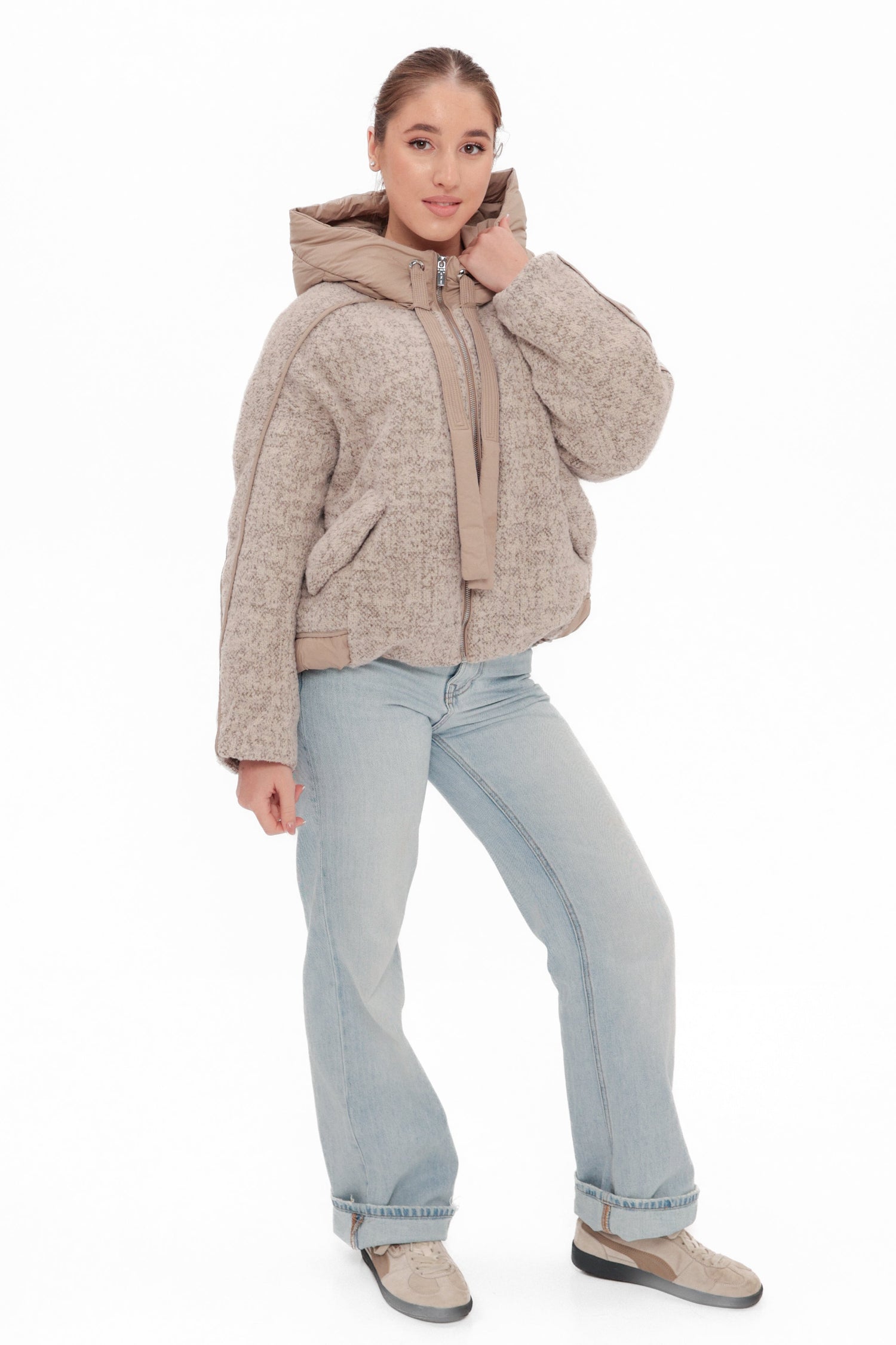 Wool Blend Bio-Down Jacket