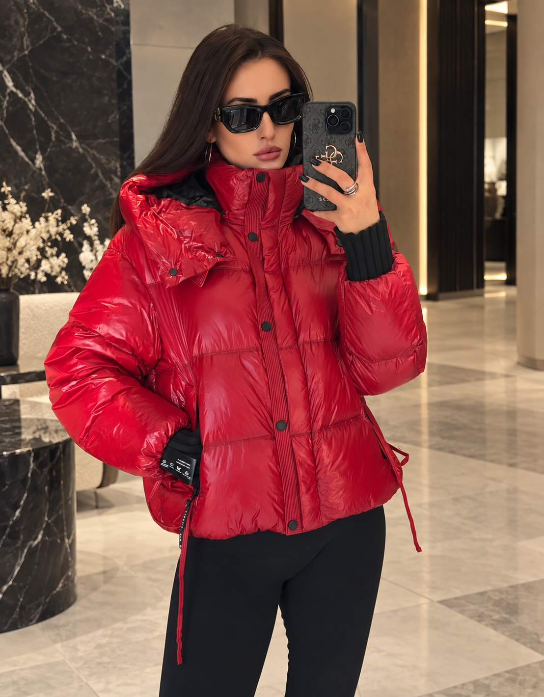 Tahoe Down Puffer in Red
