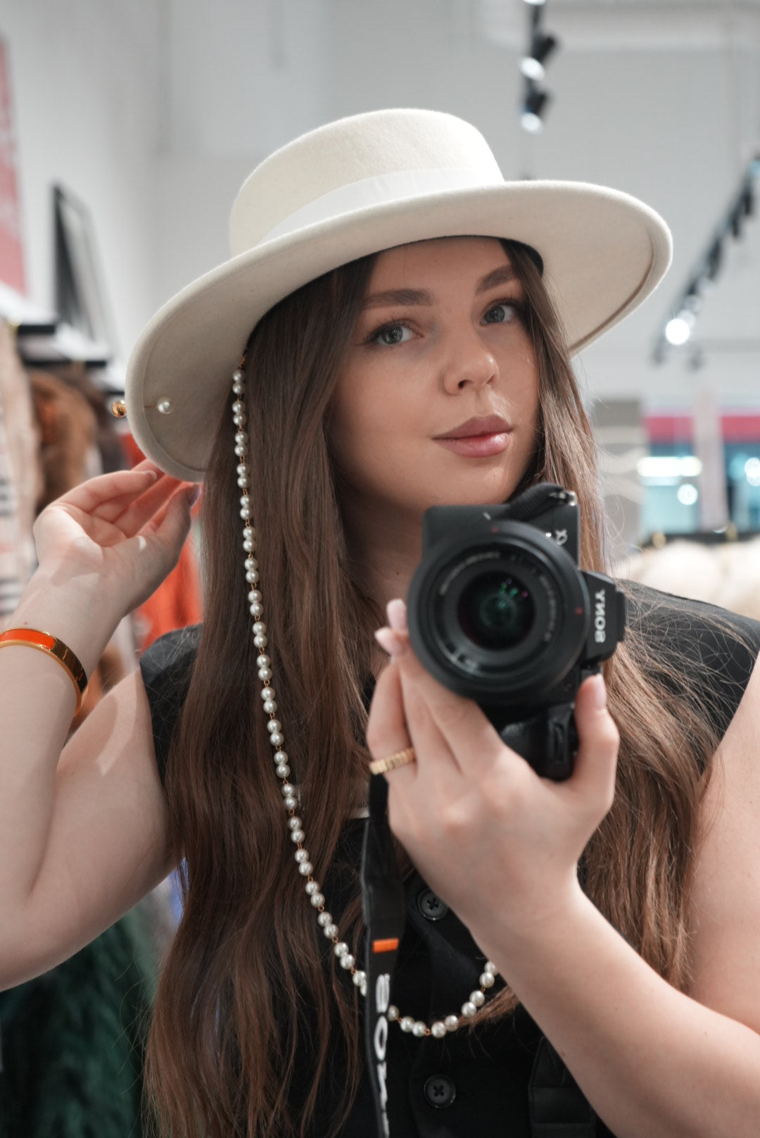 Australian Wool Piercing Fedora in Ivory