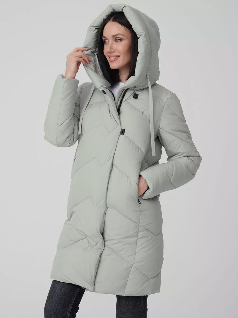 Winter Quilted Hooded Coat