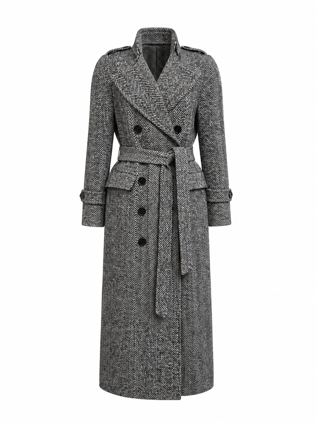 Austin Double-Breasted Wool Cashmere Blend Coat