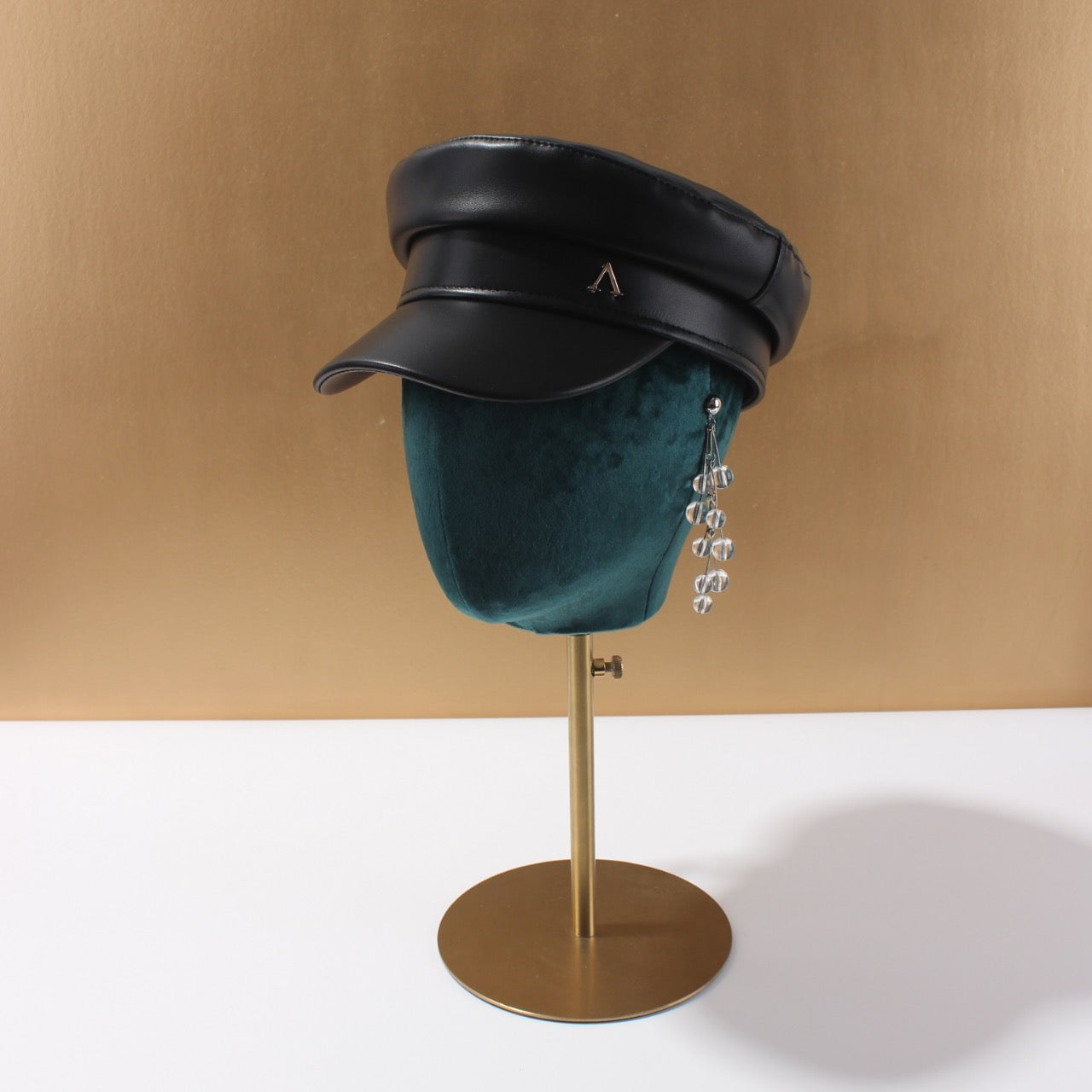 Athena Vegan Leather Cap
