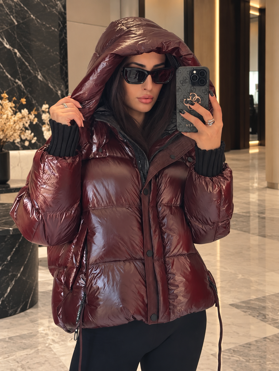 Tahoe Down Puffer in Chocolate