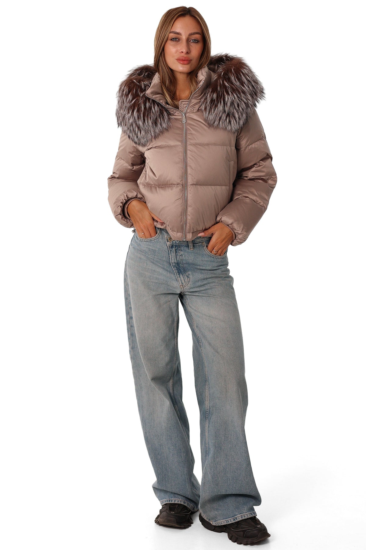 Kyle Genuine Fur Down Jacket