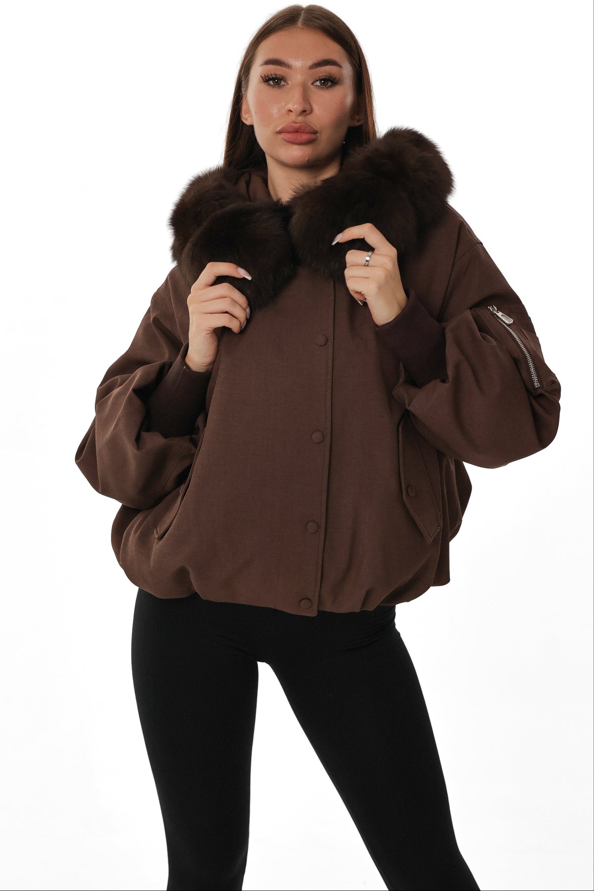 Maya Genuine Fur Down Parka