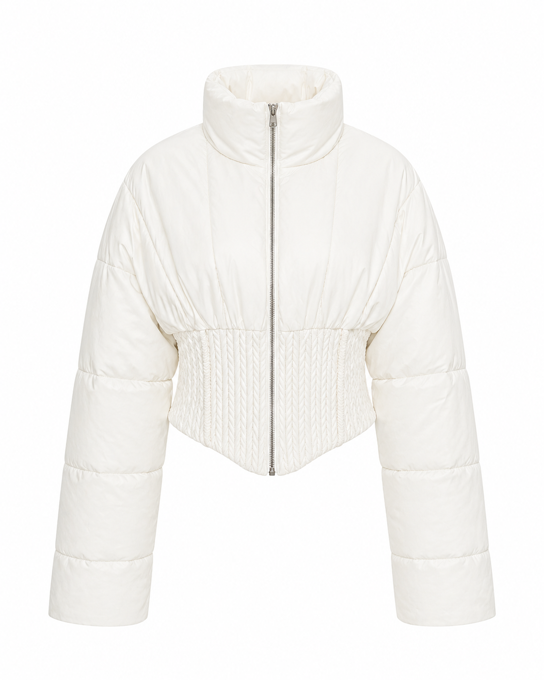 Freya Corset Puffer in White