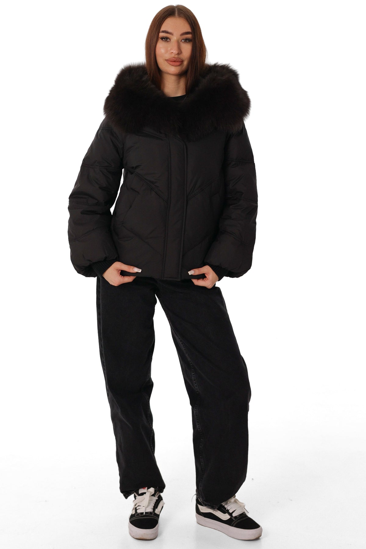 Dorian Genuine Fur Down Puffer