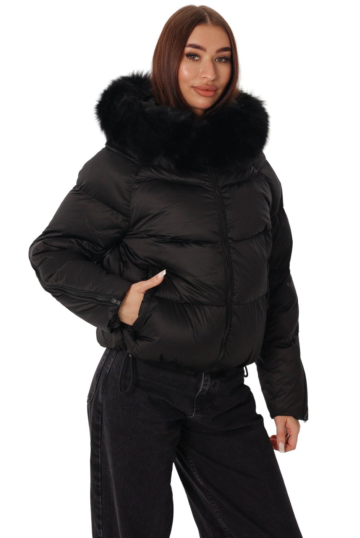Cameron Genuine Fur Down Coat