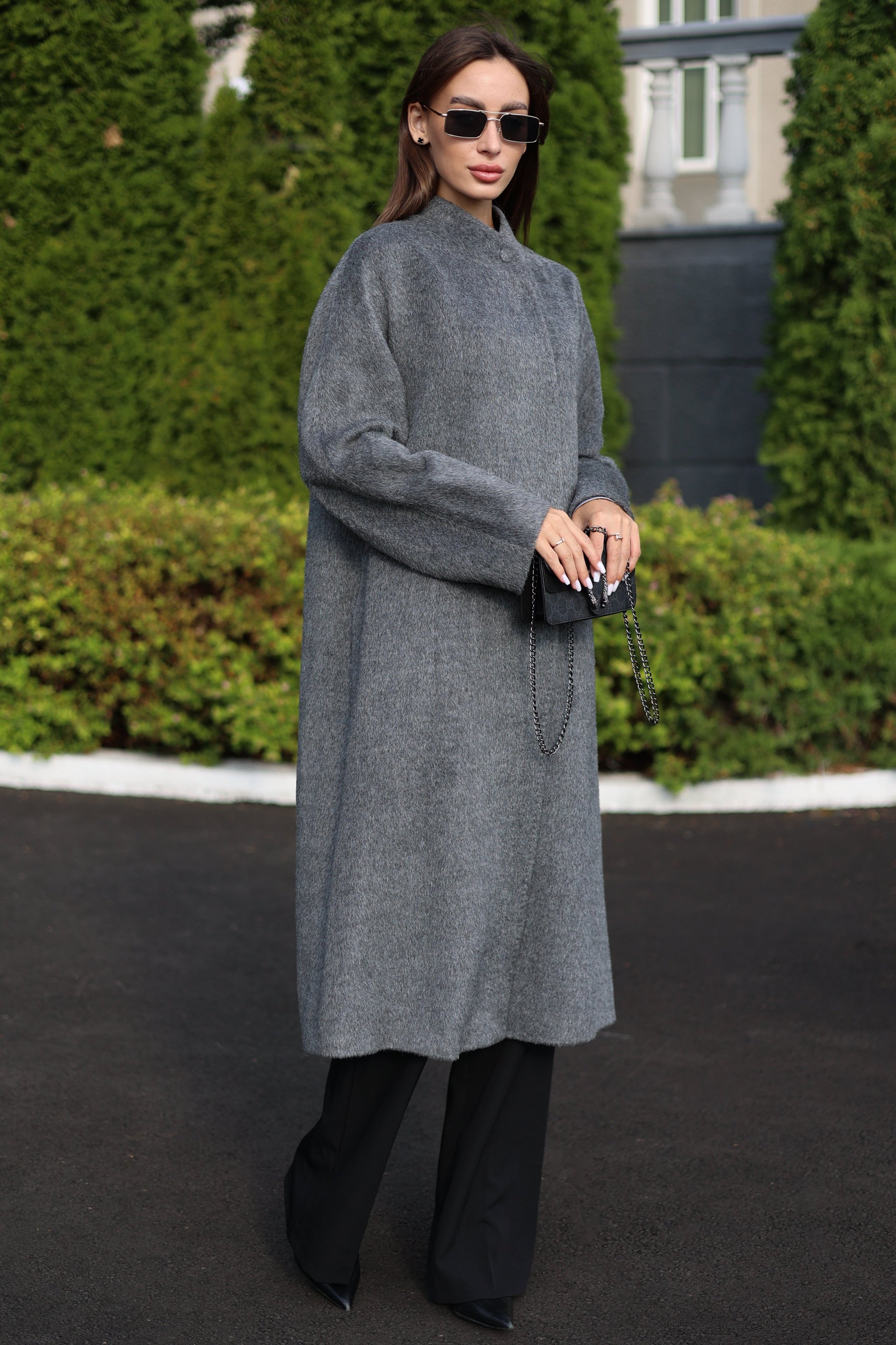 Alpaca Wool Blend Coat in Soft Grey – Alaska® Outerwear Company