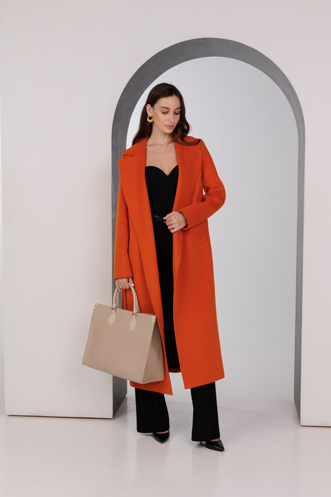 Astoria Classic Wraparound Wool Blend Overcoat