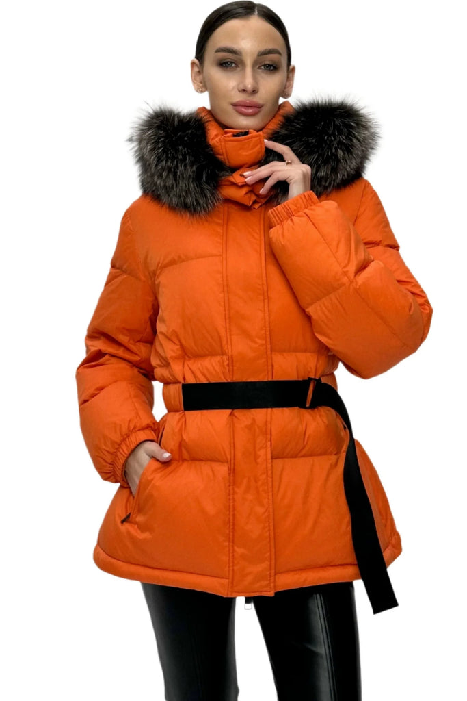 Genuine Silver Fox Down Fill Jacket
