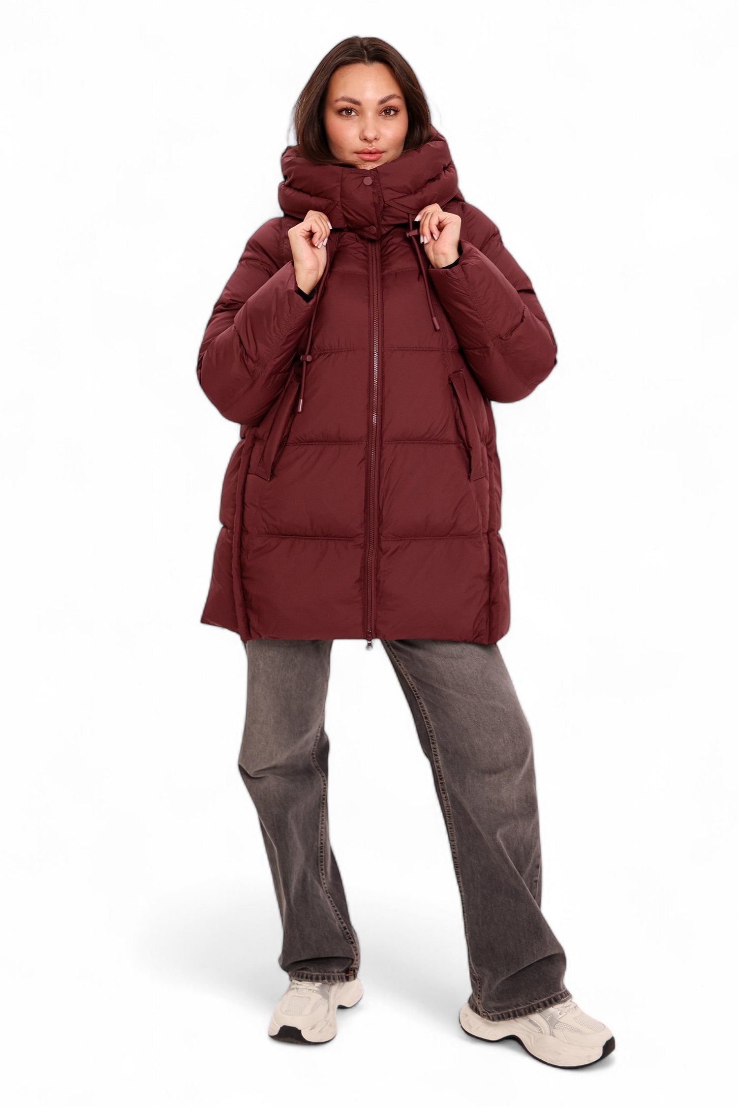 Burgundy Crush Insulated Bio-Down Coat
