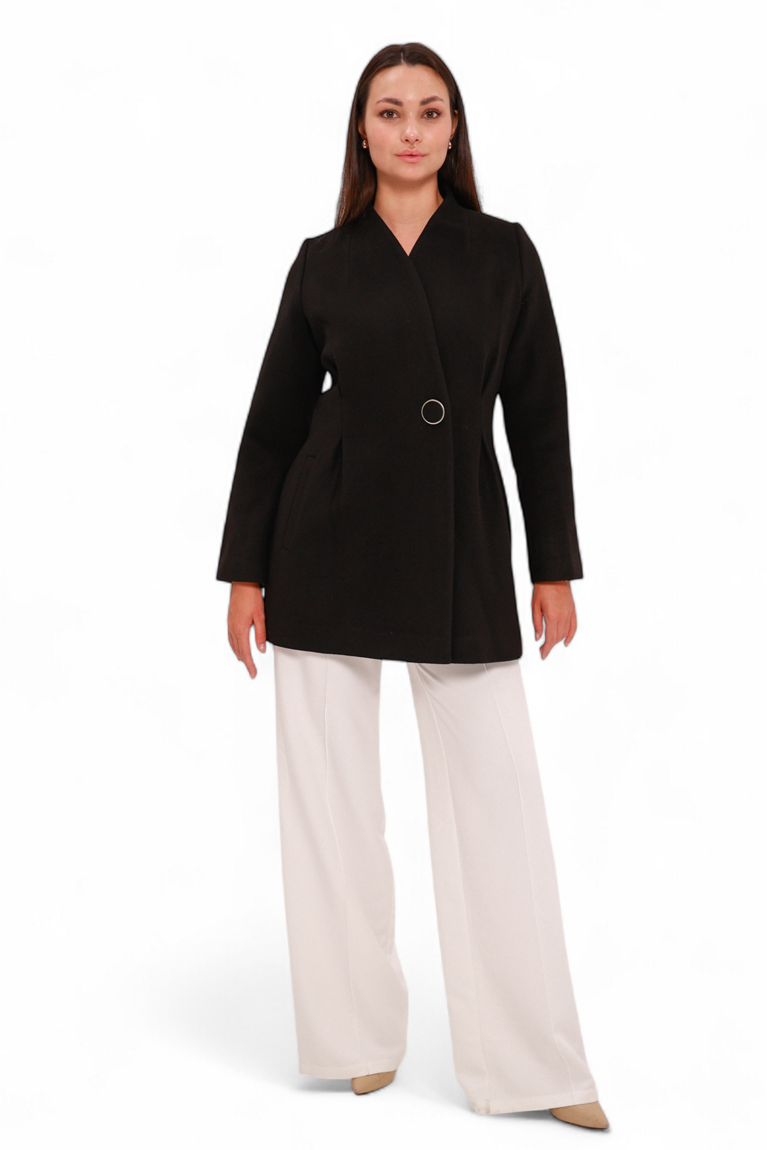 Opéra Cashmere Blend Overcoat in Black