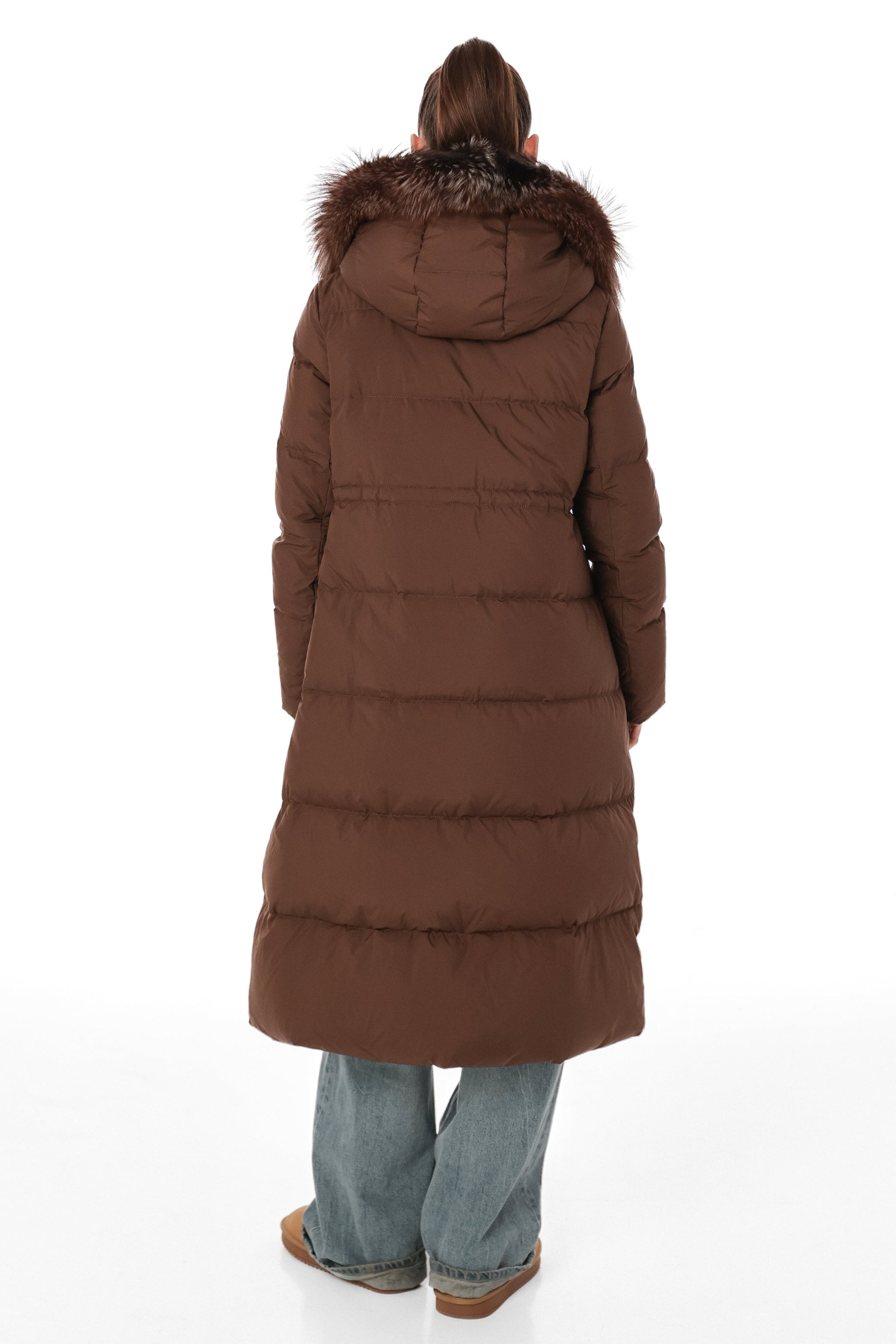 Genuine Silver Fox Fur Trim Down Coat – Alaska® Outerwear Company