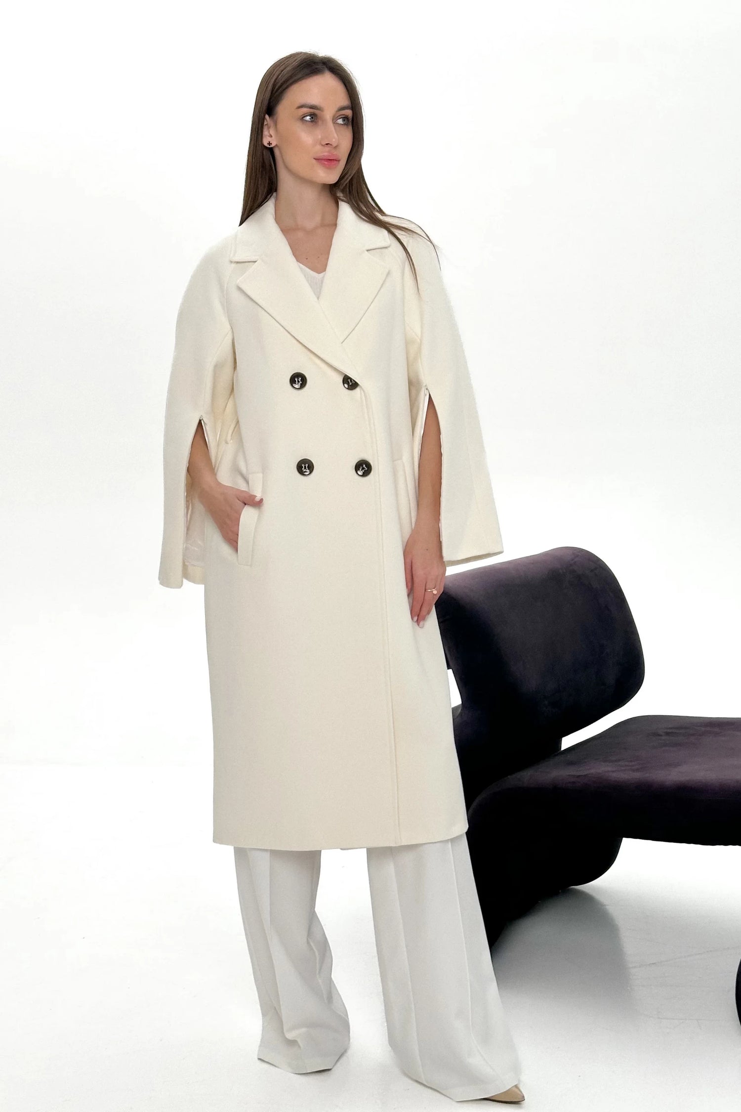 Taylor Belted Wool Blend Overcoat