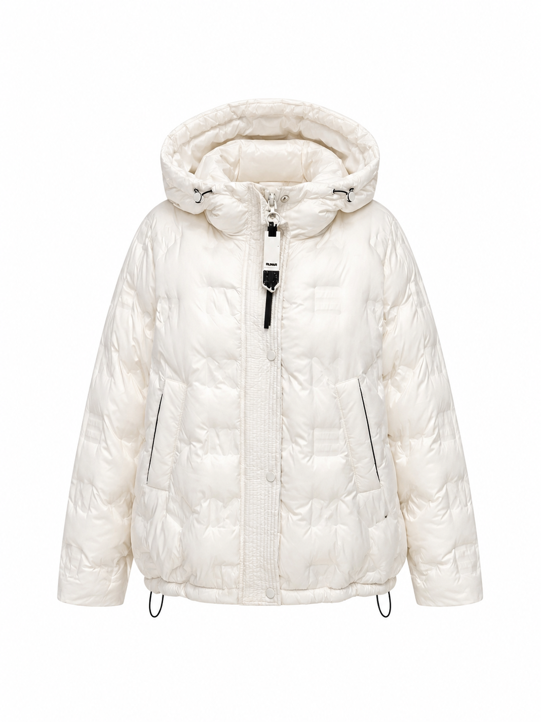 Bio-Down Hooded Jacket in White