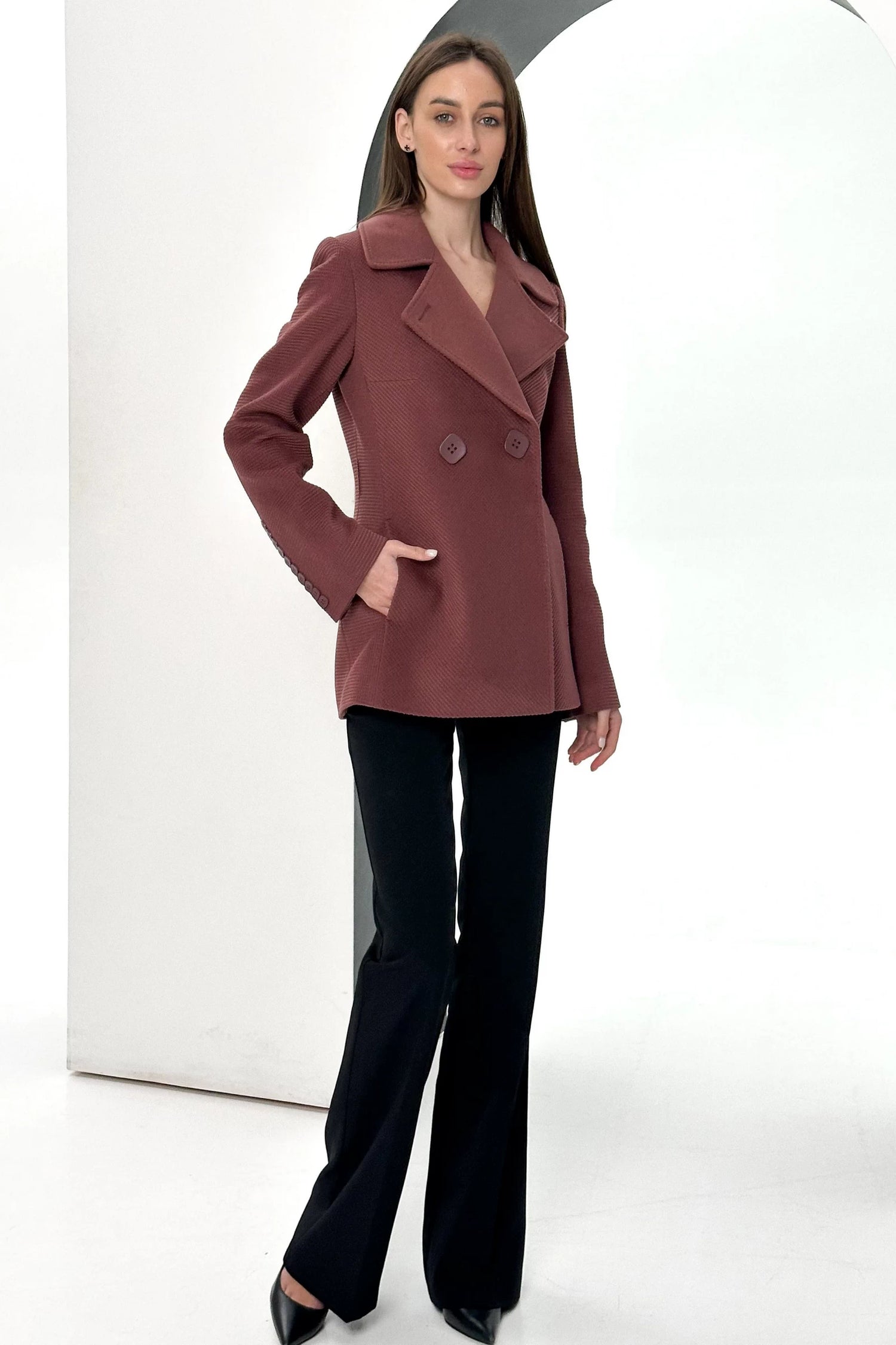 Lyndale Cashmere Wool Blend Coat