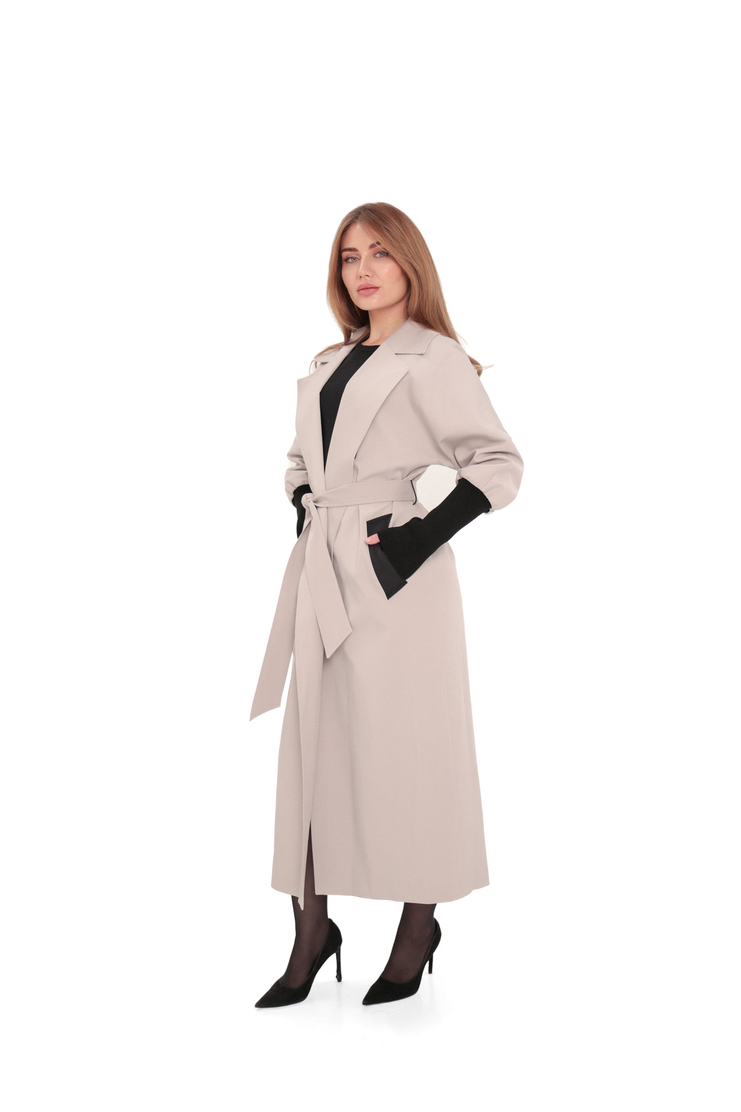 Miru Trench Coat in Ice Lilac