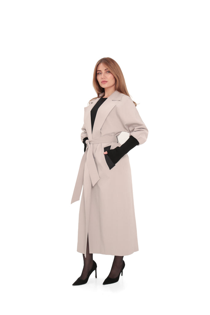 Miru Trench Coat in Ice Lilac
