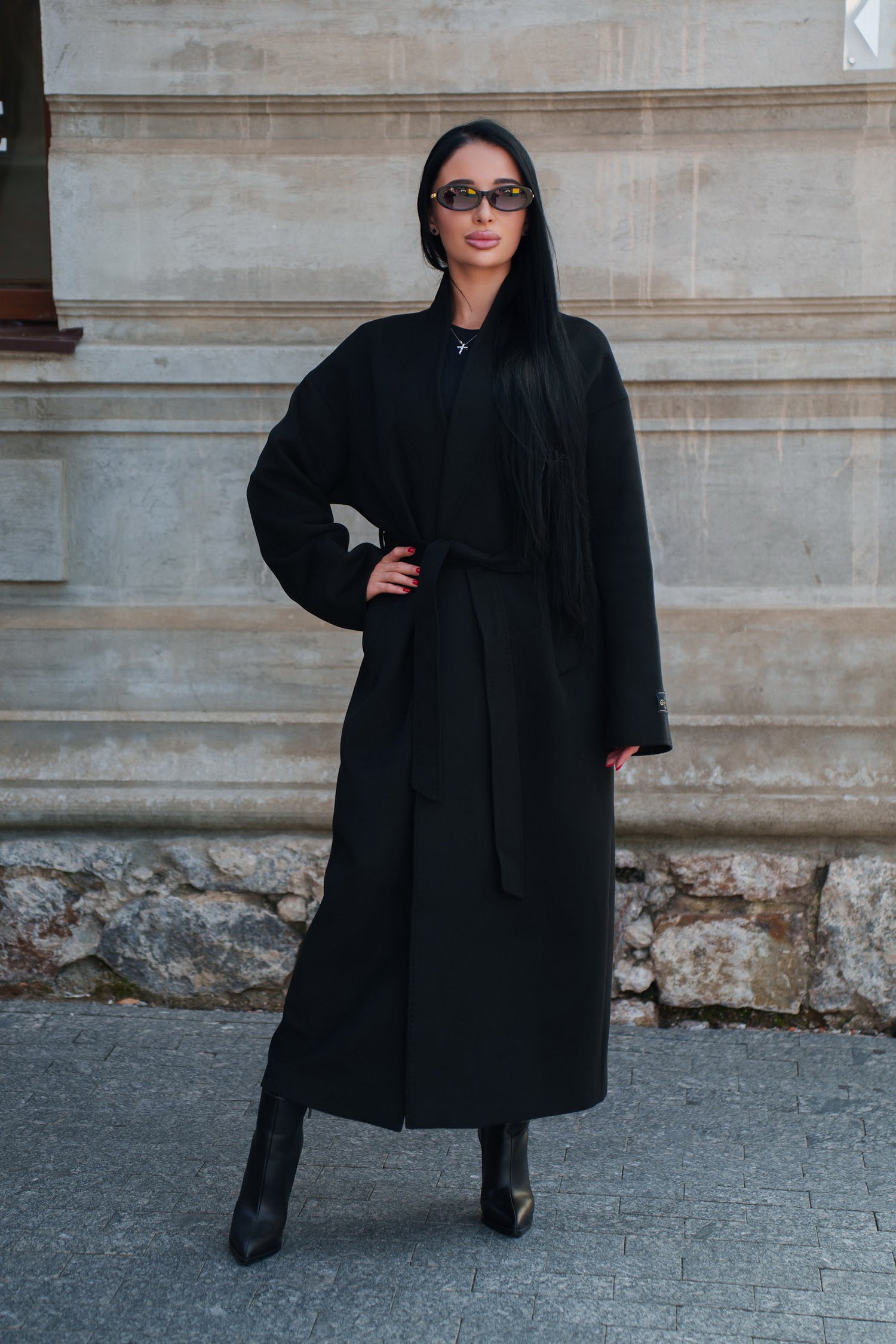 Joice Cashmere Wool Blend Overcoat