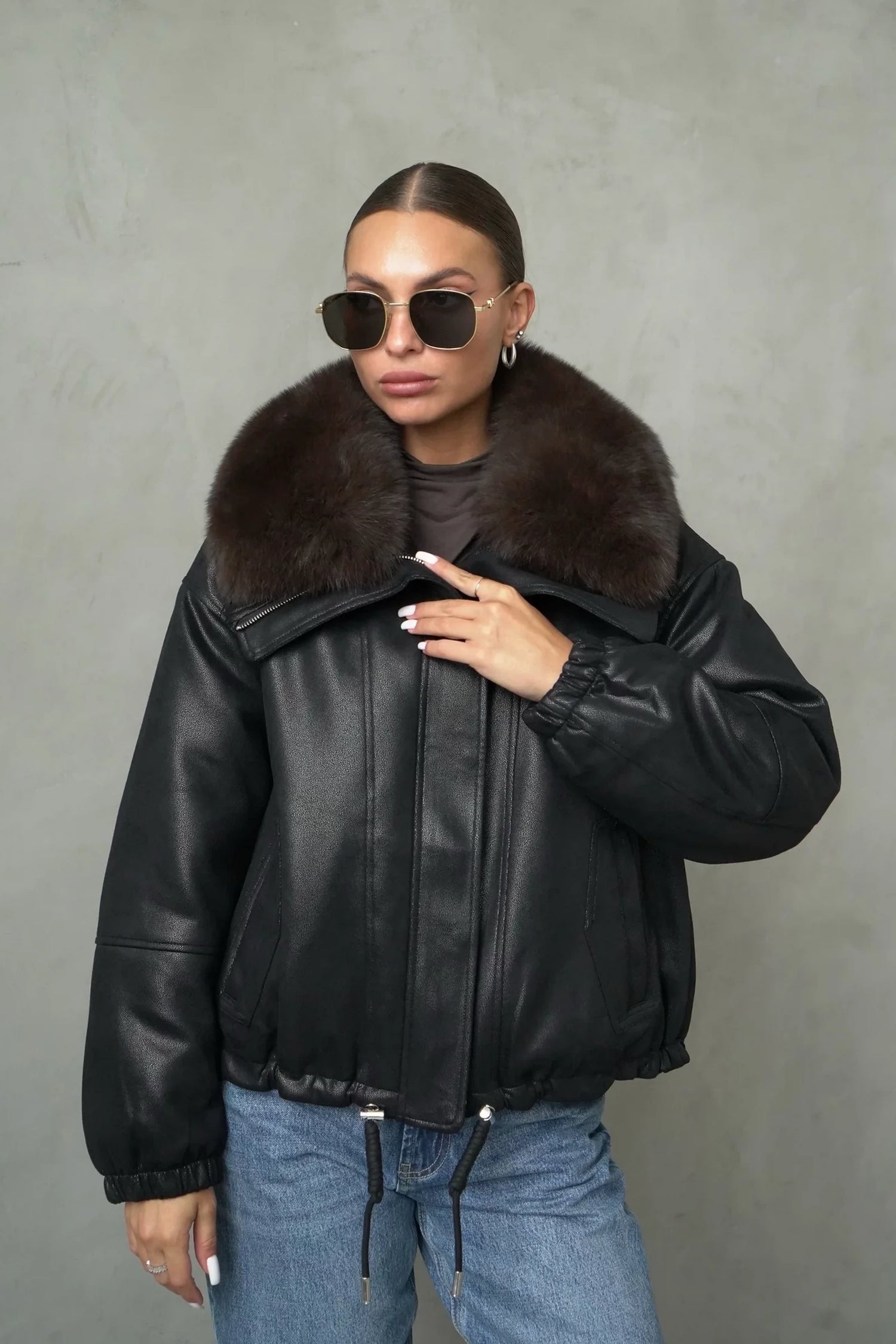 Pre-Order. Ships September 29. Oakley Genuine Fur Trim Down Fill Jacket