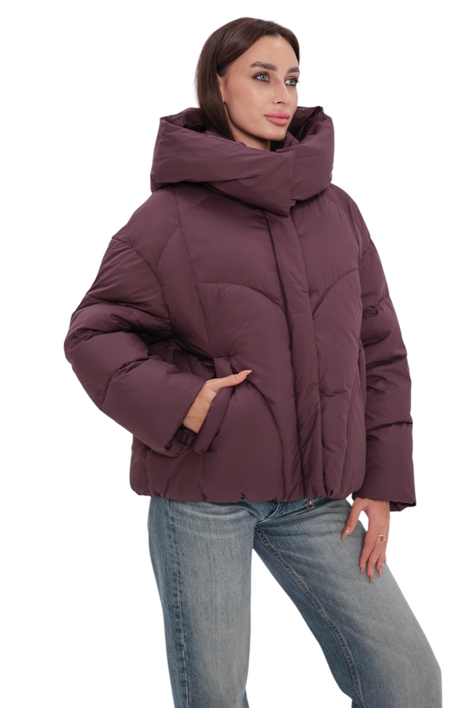Insulated Bio-Down Jacket in Fig