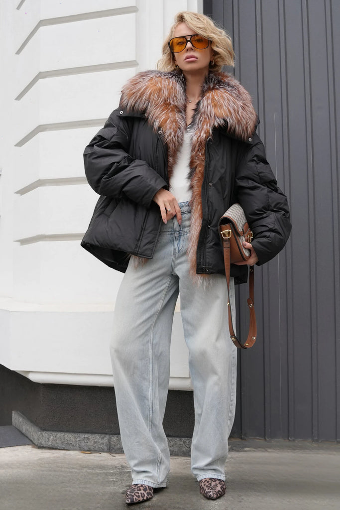 Pre-Order. Ships November 10. Milano Genuine Fur Down Fill Parka